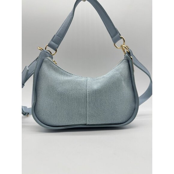 Macy's On 34th Dyanne denim small shoulder crossbody bag - Blue - Picture 2 of 12